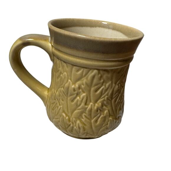 Cracker Barrel Earthen Ware "NANA" Mug; Heavy & Solid; Yellow/Cream; 18 OZ - Picture 2 of 9